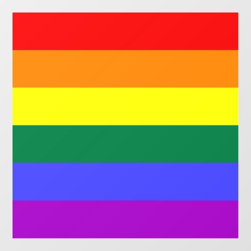 Rainbow Pride Flag Window Cling