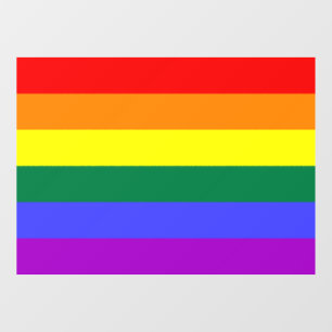 Rainbow Pride Flag Window Cling