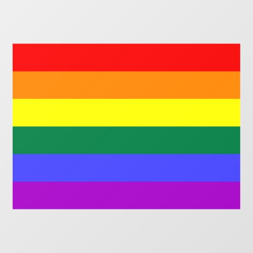 Rainbow Pride Flag Window Cling