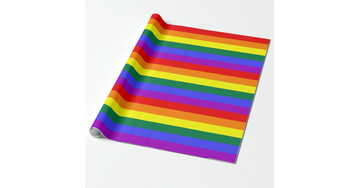 Flag Lesbian Gay Trans birthday party Rainbow LGBTQ PRIDE LGBT Wrapping Paper Flag Lesbian Gay Trans birthday party Rainbow LGBTQ PRIDE LGBT Wrapping Paper