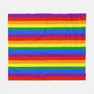 Rainbow Pride Fleece Blanket