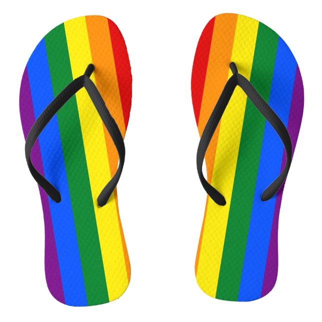 Rainbow Pride Flip Flops (Footbed)