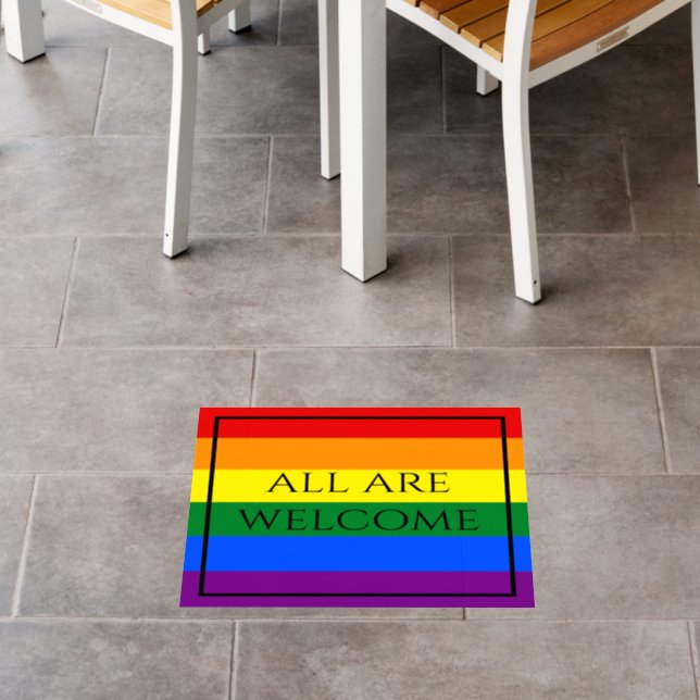 Rainbow Pride Floor Decals (Restaurant)