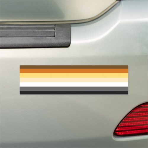 Rainbow Pride Gay Flag Bear Car Magnet