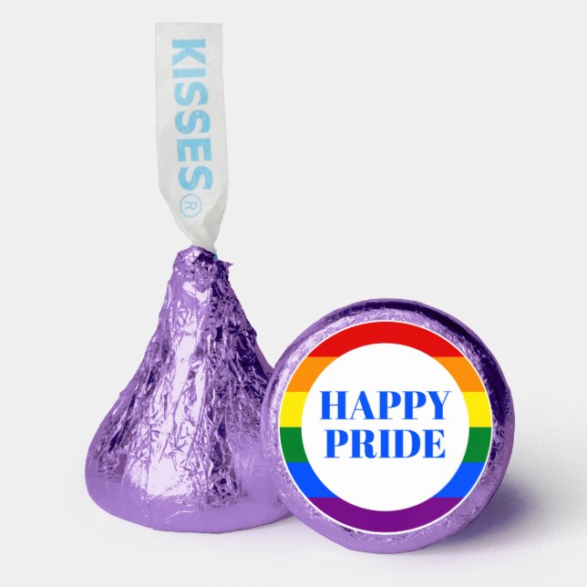 Rainbow Pride Gay Lesbian LGBTQ Hershey®'s Kisses® (Front)