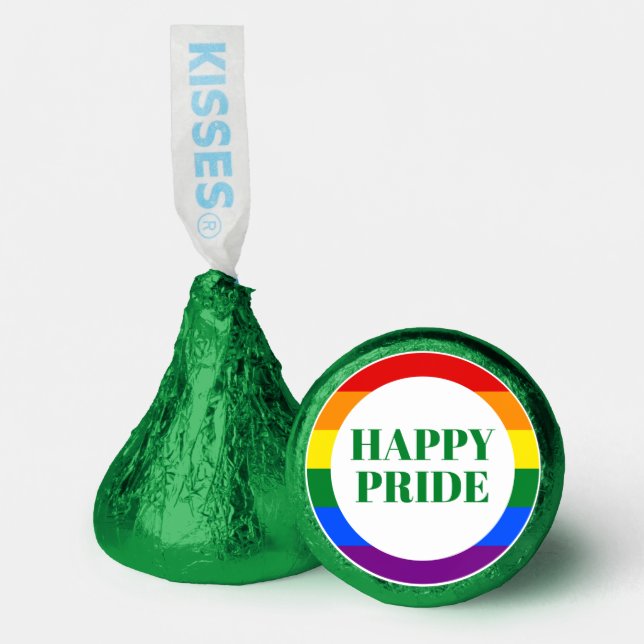 Rainbow Pride Gay Lesbian LGBTQ Hershey®'s Kisses® (Front)