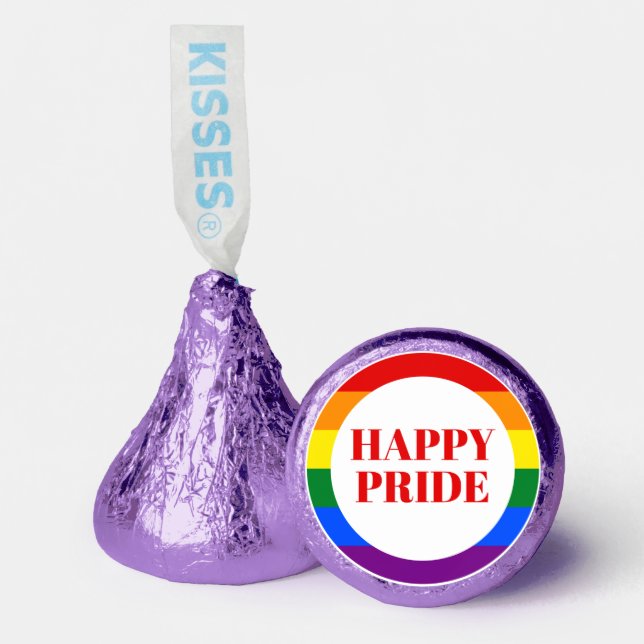 Rainbow Pride Gay Lesbian LGBTQ Hershey®'s Kisses® (Front)