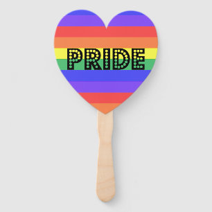 Rainbow Pride Hand Fan