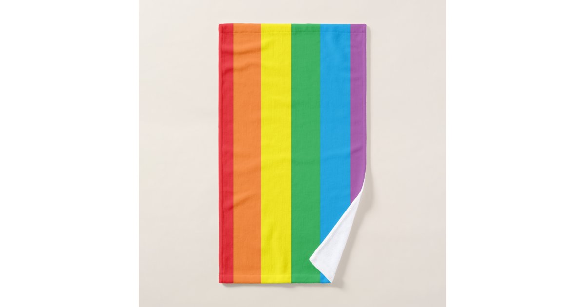 "Rainbow Pride" Hand Towel Zazzle