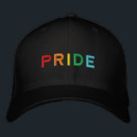 Rainbow Pride Hat year on back<br><div class="desc">Customize the letters on front and year on back</div>