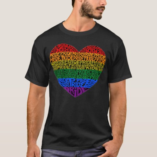 Rainbow Pride Heart T_Shirt