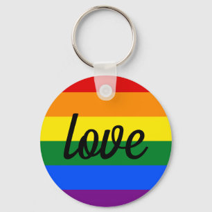 Rainbow Pride Keychain