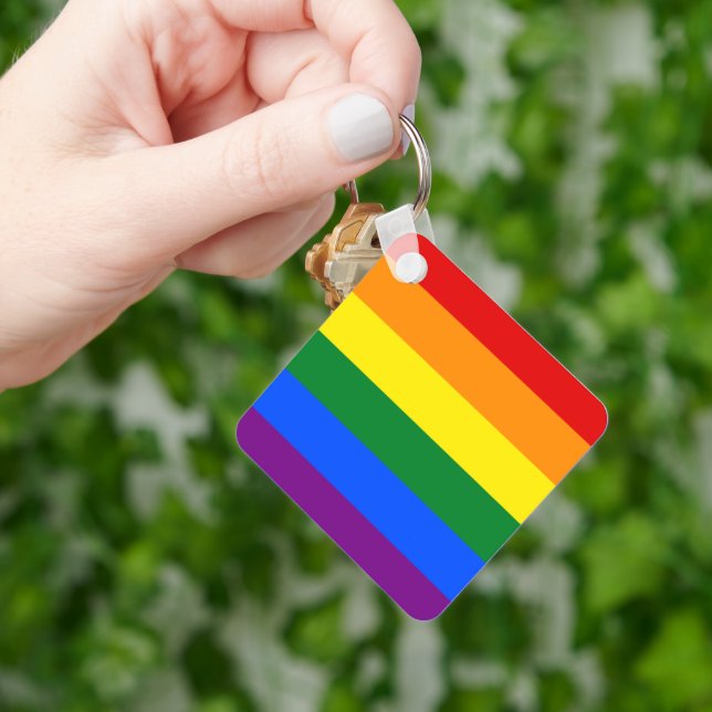 Rainbow Pride Keychain (Hand)