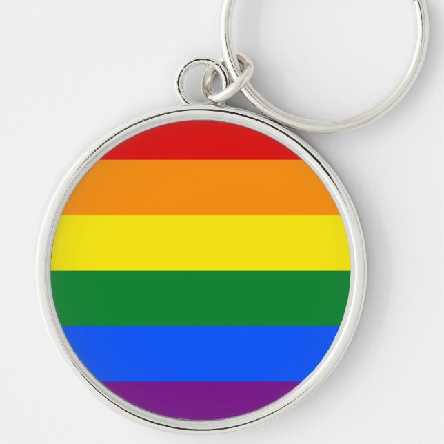 Rainbow Pride Keychain (Front)