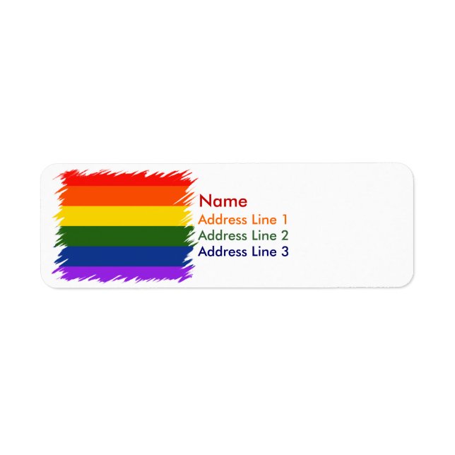 Rainbow Pride Label (Front)