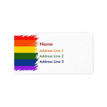 Rainbow Pride Label by Ricaso_Intros at Zazzle