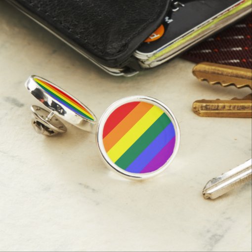 Rainbow Pride Lapel Pin Zazzle