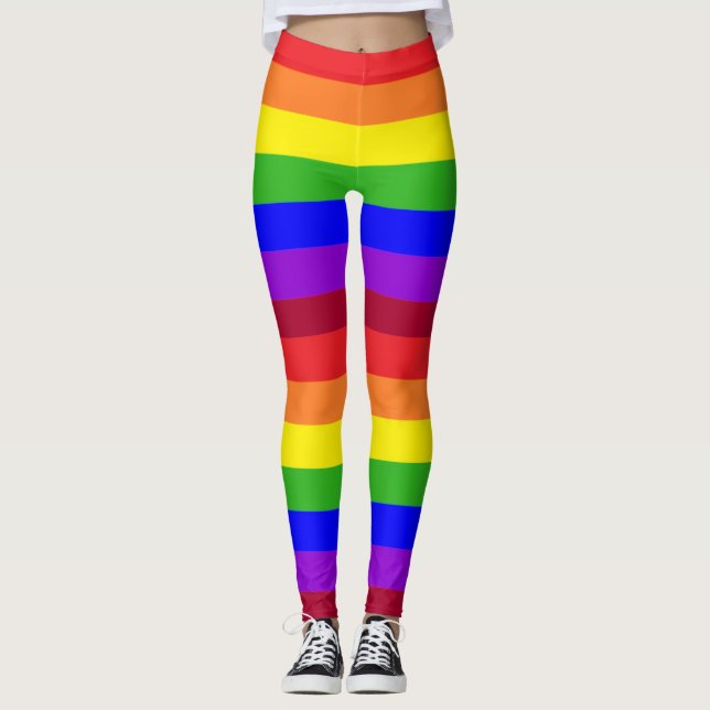 Rainbow Pride leggings tights (Front)