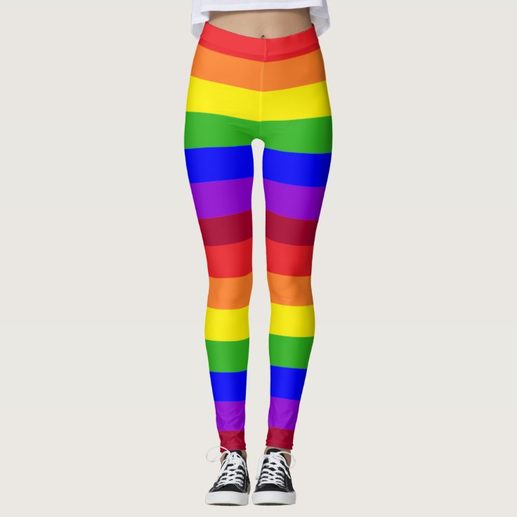 Rainbow Pride leggings tights | Zazzle