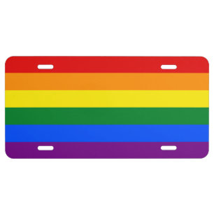 Rainbow Pride LGBT License Plate