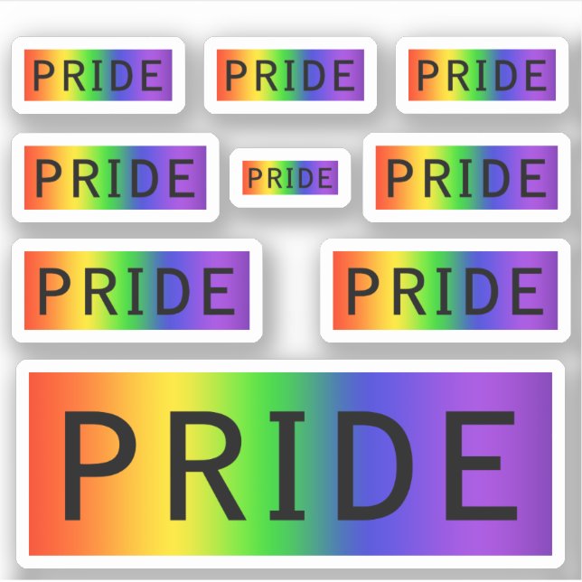 Rainbow Pride LGBT Sticker (Front)