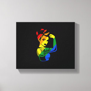 Rainbow Pride LGBT T-Shirt Canvas Print