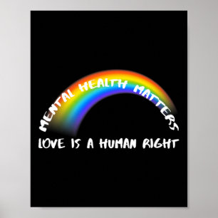 Rainbow Pride LGBTQ - Love Is A Human Right Poster