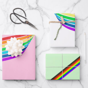 Rainbow Pride Lgbtq+ Wrapping Paper Sheets