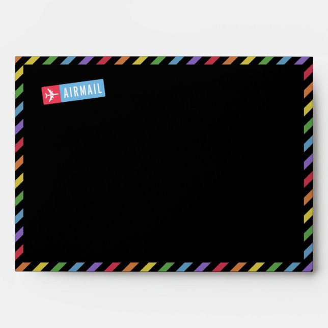 Rainbow Pride LGTBQ Wedding Love is Love Envelope (Front)