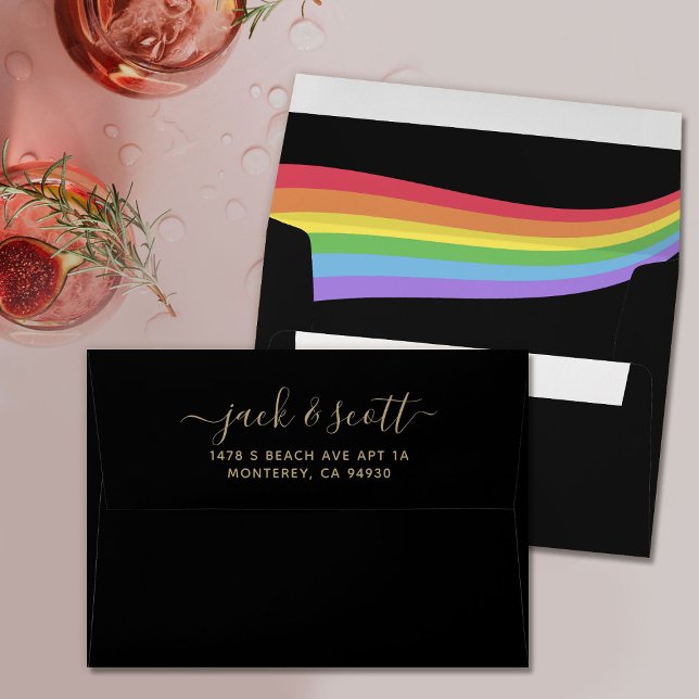 Rainbow Pride LGTBQ Wedding Love is Love Envelope (Creator Uploaded)