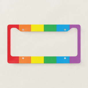 "Rainbow Pride" License Plate Frame