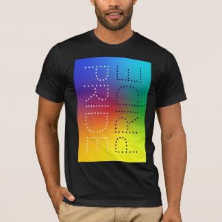 Rainbow Pride Love Chic Typography Customized T-Shirt