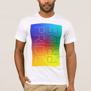 Rainbow Pride Love Chic Typography Personalized T-Shirt
