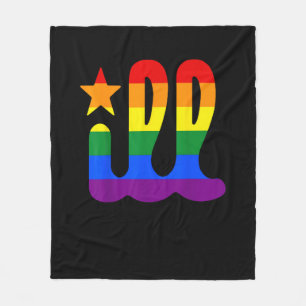 Rainbow Pride Love ill Philadelphia Philly Gay Pri Fleece Blanket