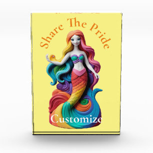 Rainbow Pride Mermaid Thunder_Cove  Acrylic Award