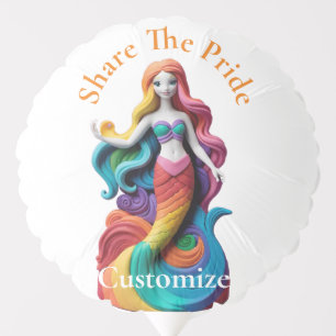 Rainbow Pride Mermaid Thunder_Cove Balloon