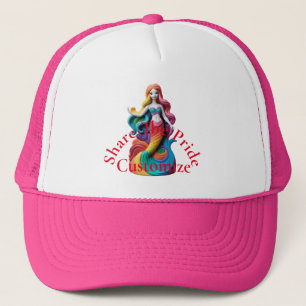 Rainbow Pride Mermaid Thunder_Cove Trucker Hat