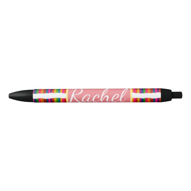 Rainbow pride month back to school add name text pen (Front)