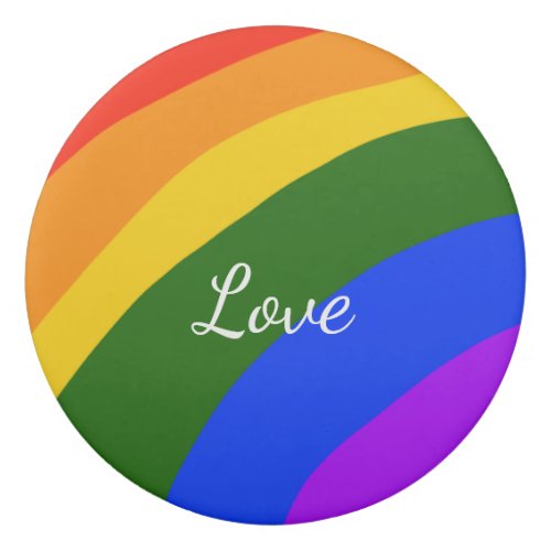 Rainbow pride month love add name text art eraser