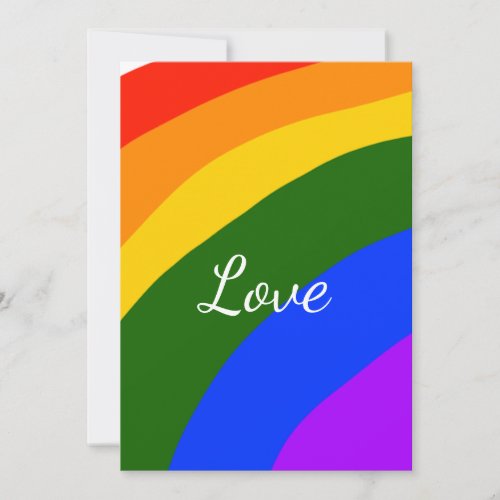 Rainbow pride month love add name text art invitation