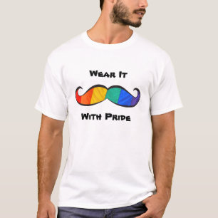 Rainbow Pride Mustache T-Shirt