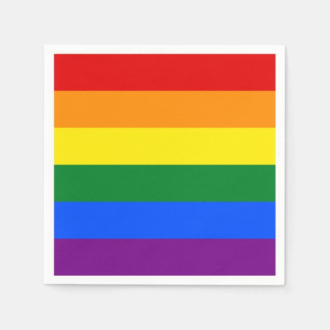 Rainbow Pride Napkins (Front)