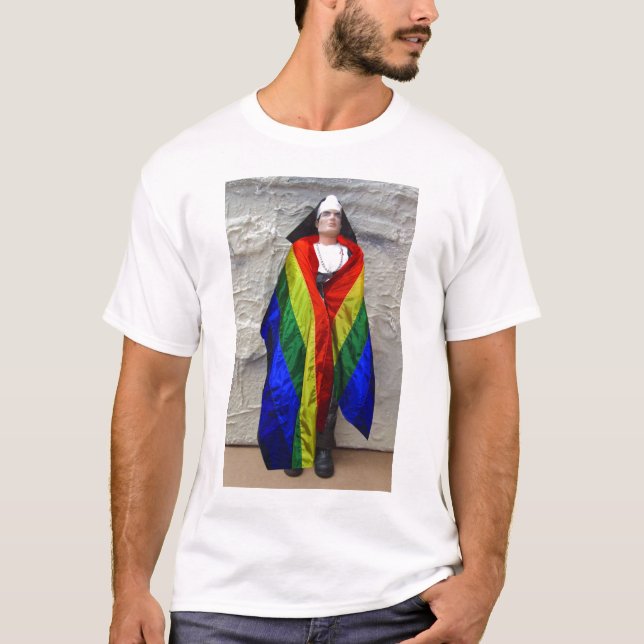 RAINBOW PRIDE NUN T-Shirt (Front)