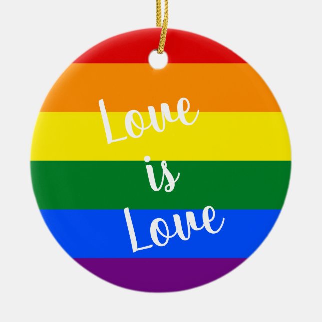 Rainbow Pride Ornament (Front)