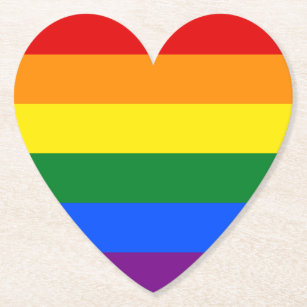 Rainbow Pride Paper Coaster