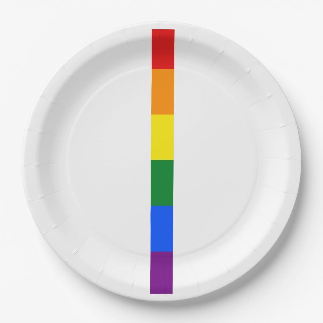 Rainbow Pride Paper Plates (Front)