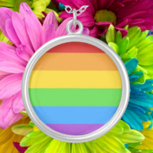 Rainbow Pride Pendant Necklace: Celebrate Love