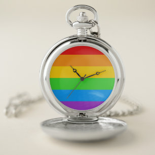 Rainbow Pride Pocket Watch: Timeless Pride Watch