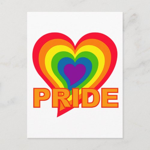Rainbow Pride postcard