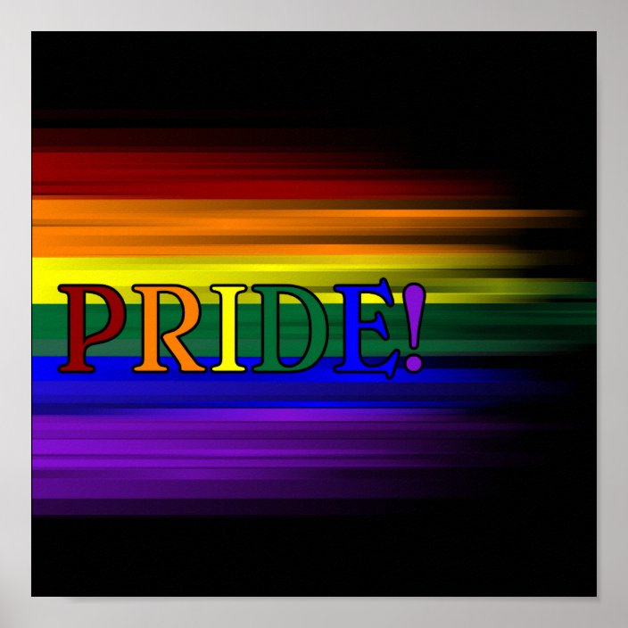 Rainbow Pride! Poster | Zazzle.com